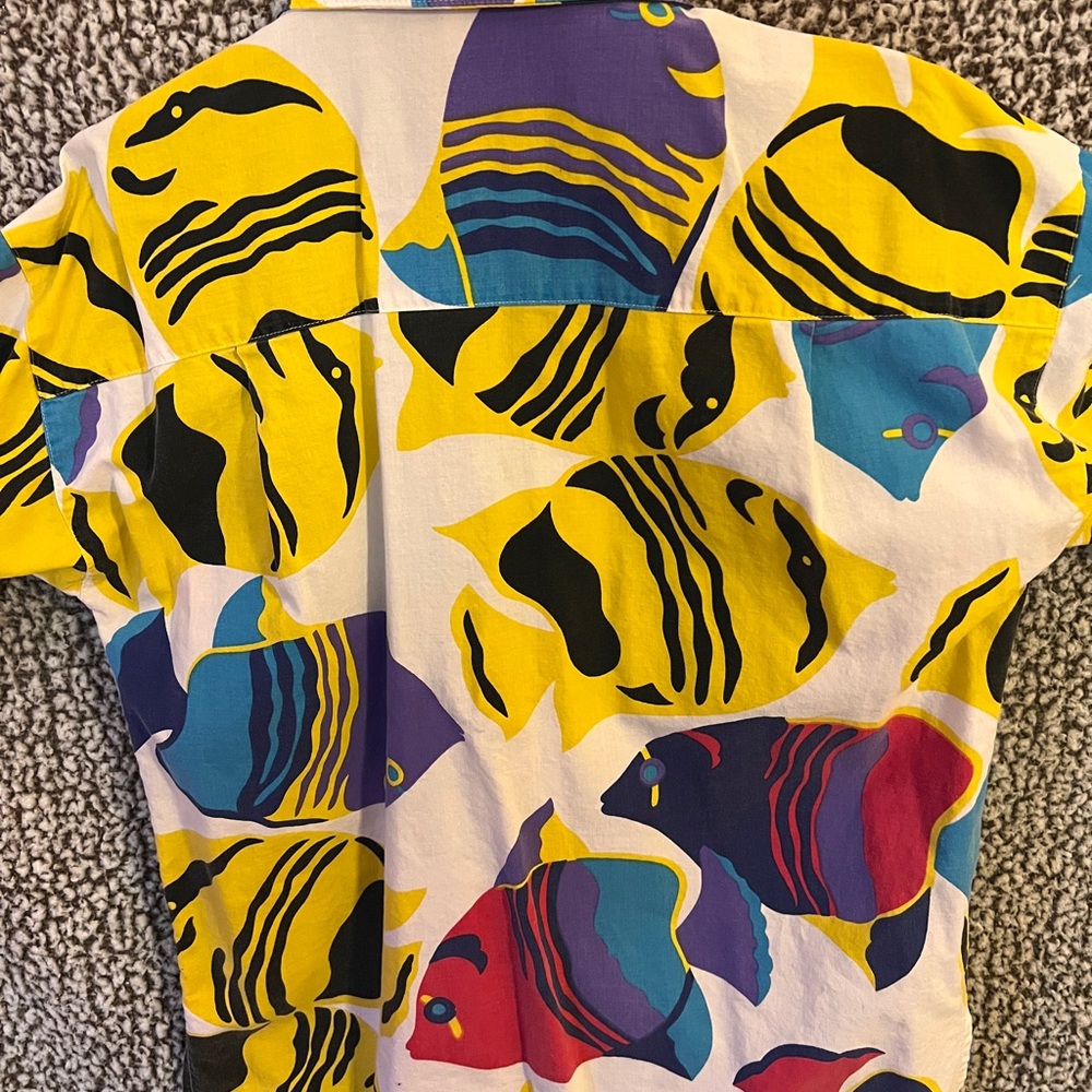 Colorful Abstract Button-Up Shirt - Picture 4 of 7